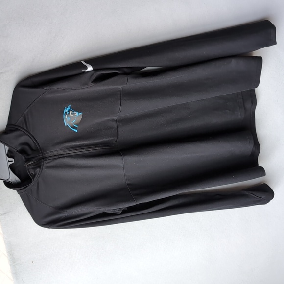 Nike Carolina Panthers Sideline Pullover Quarter Zip - Picture 2 of 6